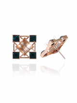 Square Crystal Studs