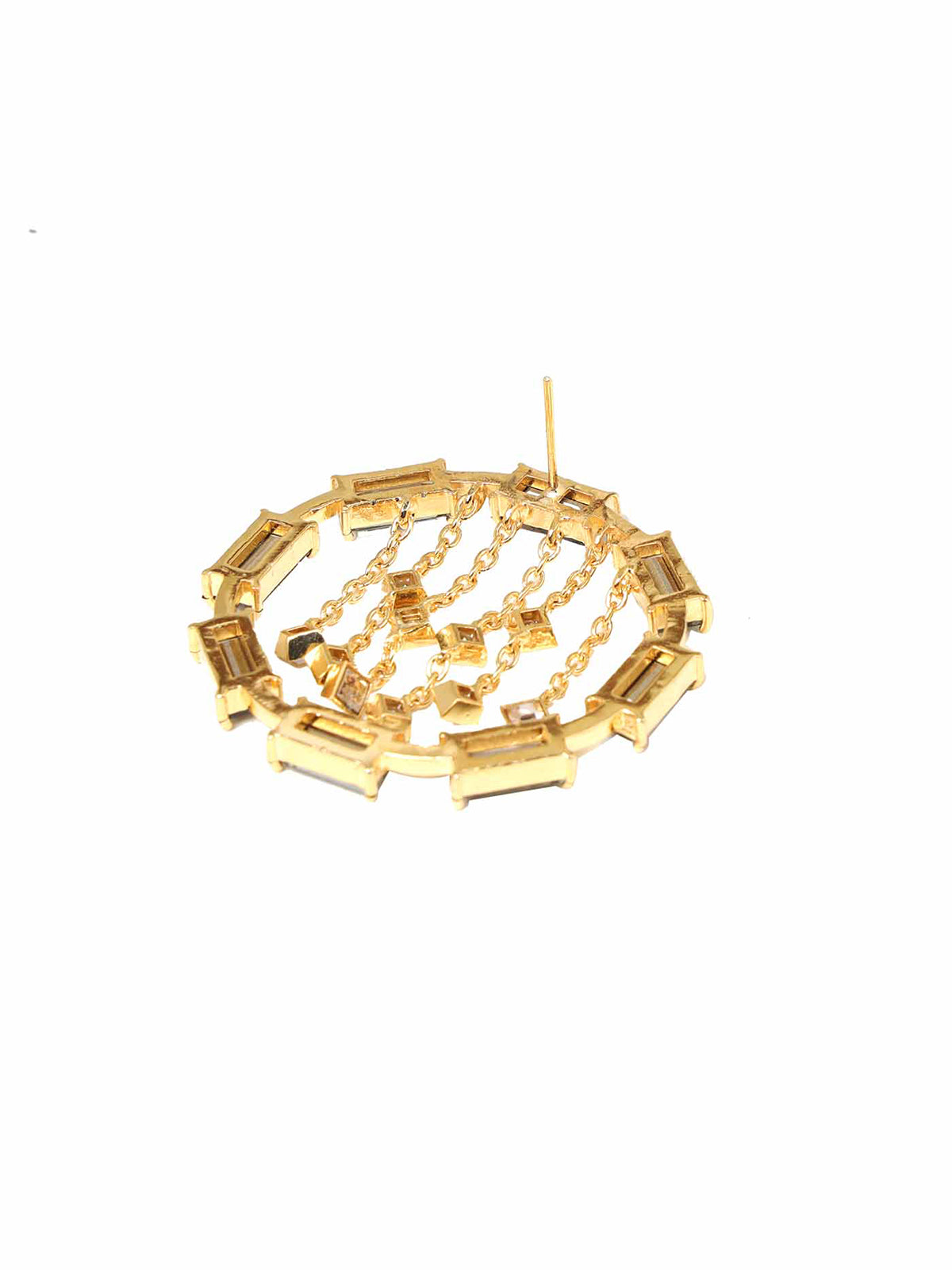 Crystal Circle Hoops