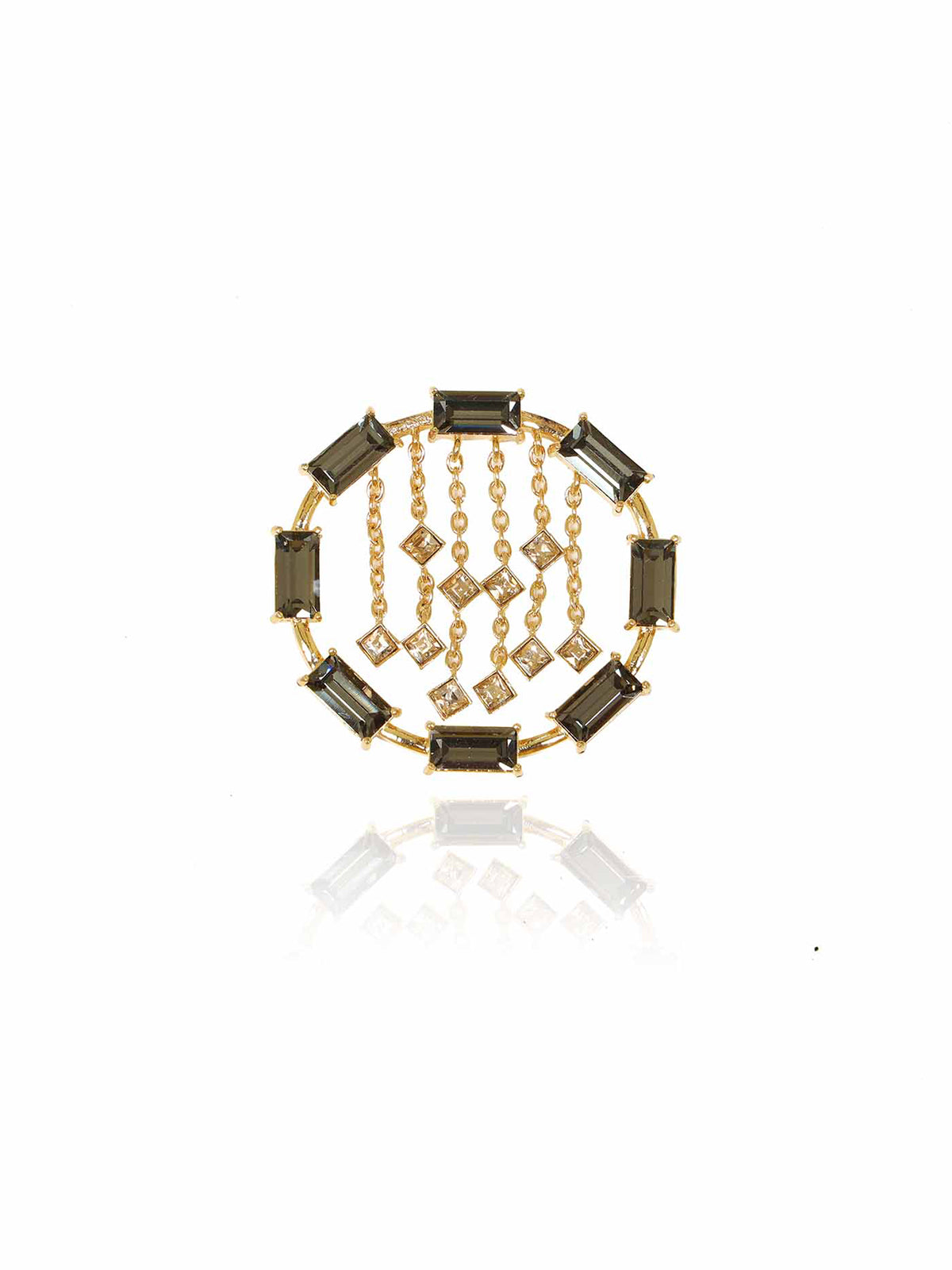 Crystal Circle Hoops