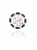 Crystal Circle Hoops