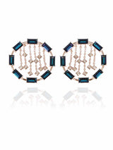 Crystal Circle Hoops