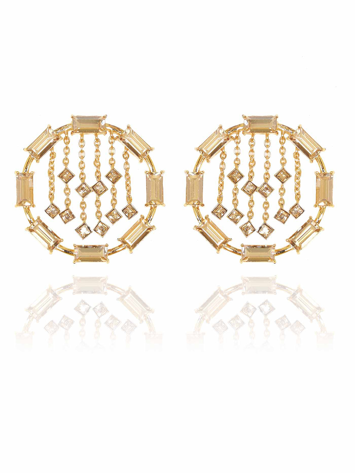 Crystal Circle Hoops