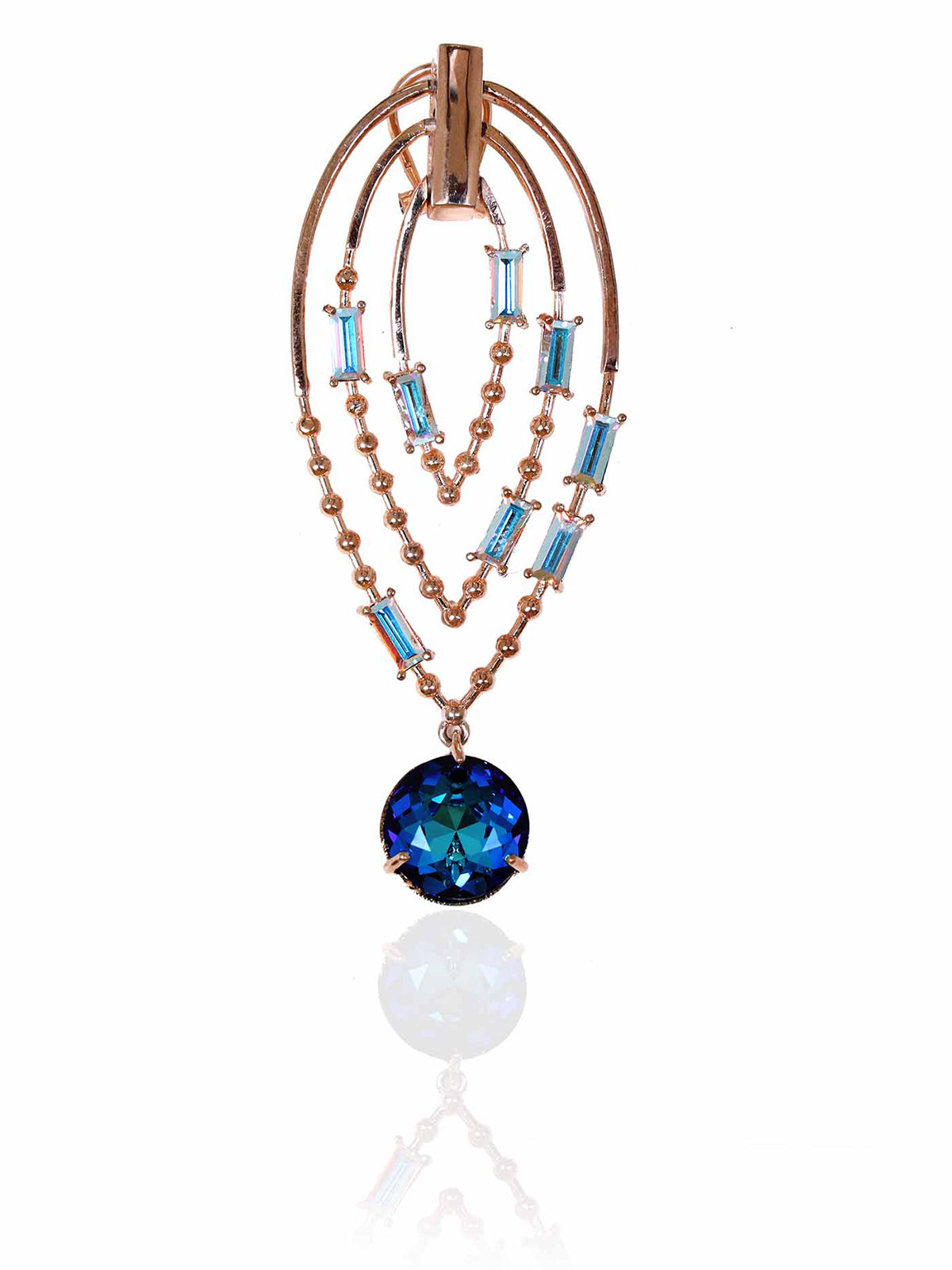 Oval Crystal Danglers