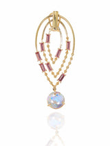 Oval Crystal Danglers