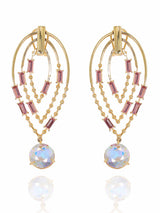 Oval Crystal Danglers