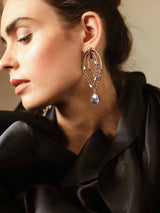 Oval Crystal Danglers