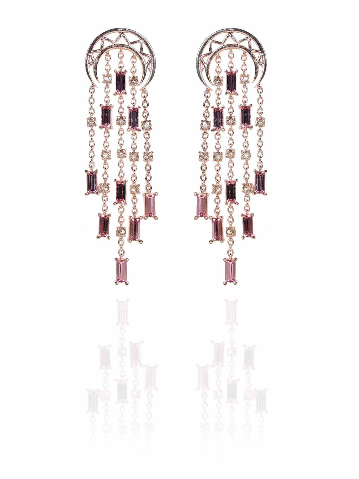 Moon Crystal Earrings