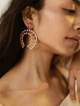 Horse Shoe Crystal Earrings