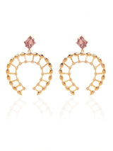 Horse Shoe Crystal Earrings