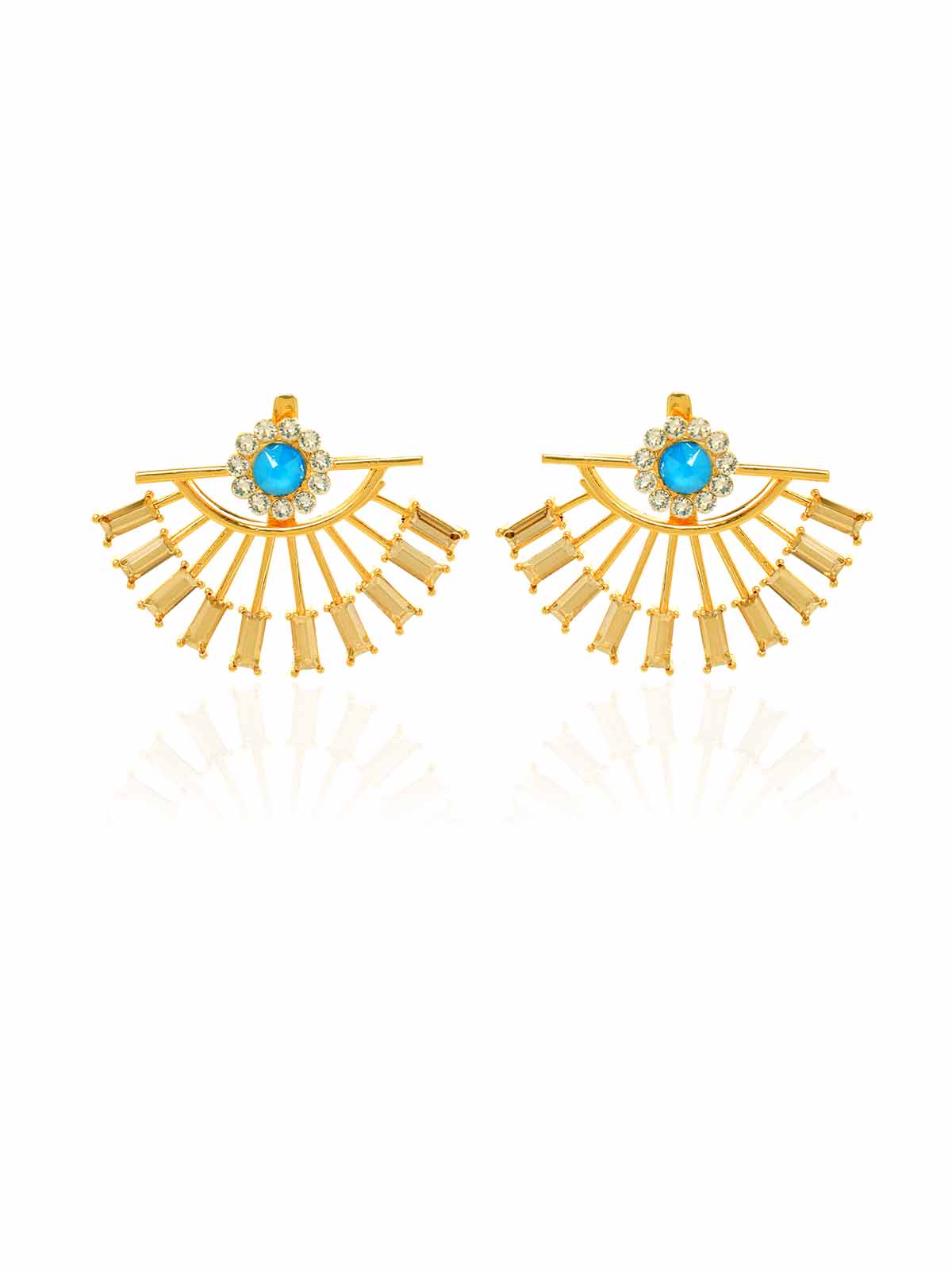 Open Eye Crystal Studs