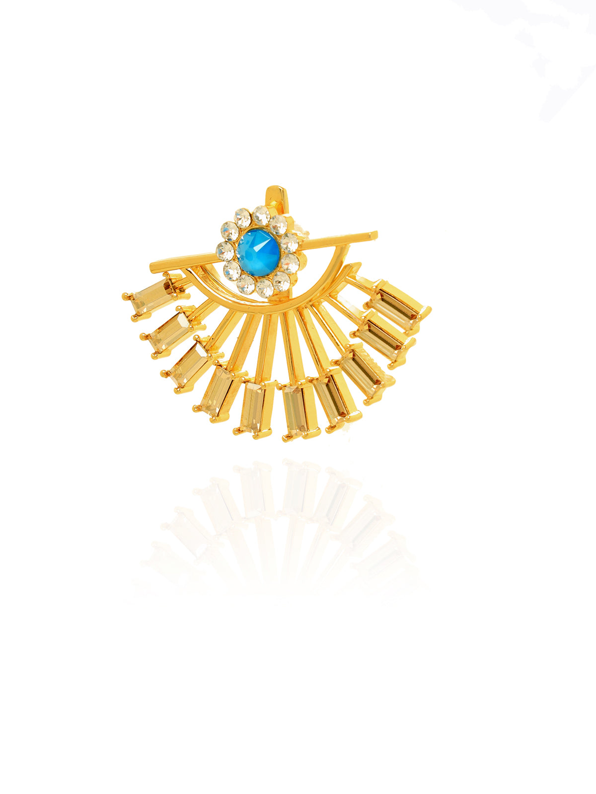 Open Eye Crystal Studs