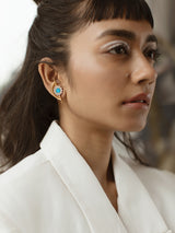 Open Eye Crystal Studs