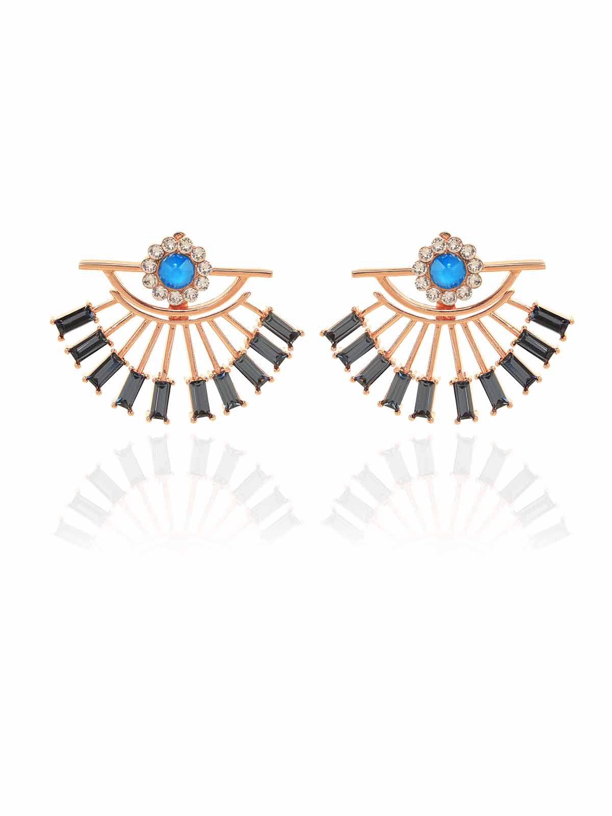 Open Eye Crystal Studs
