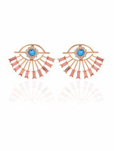 Open Eye Crystal Studs
