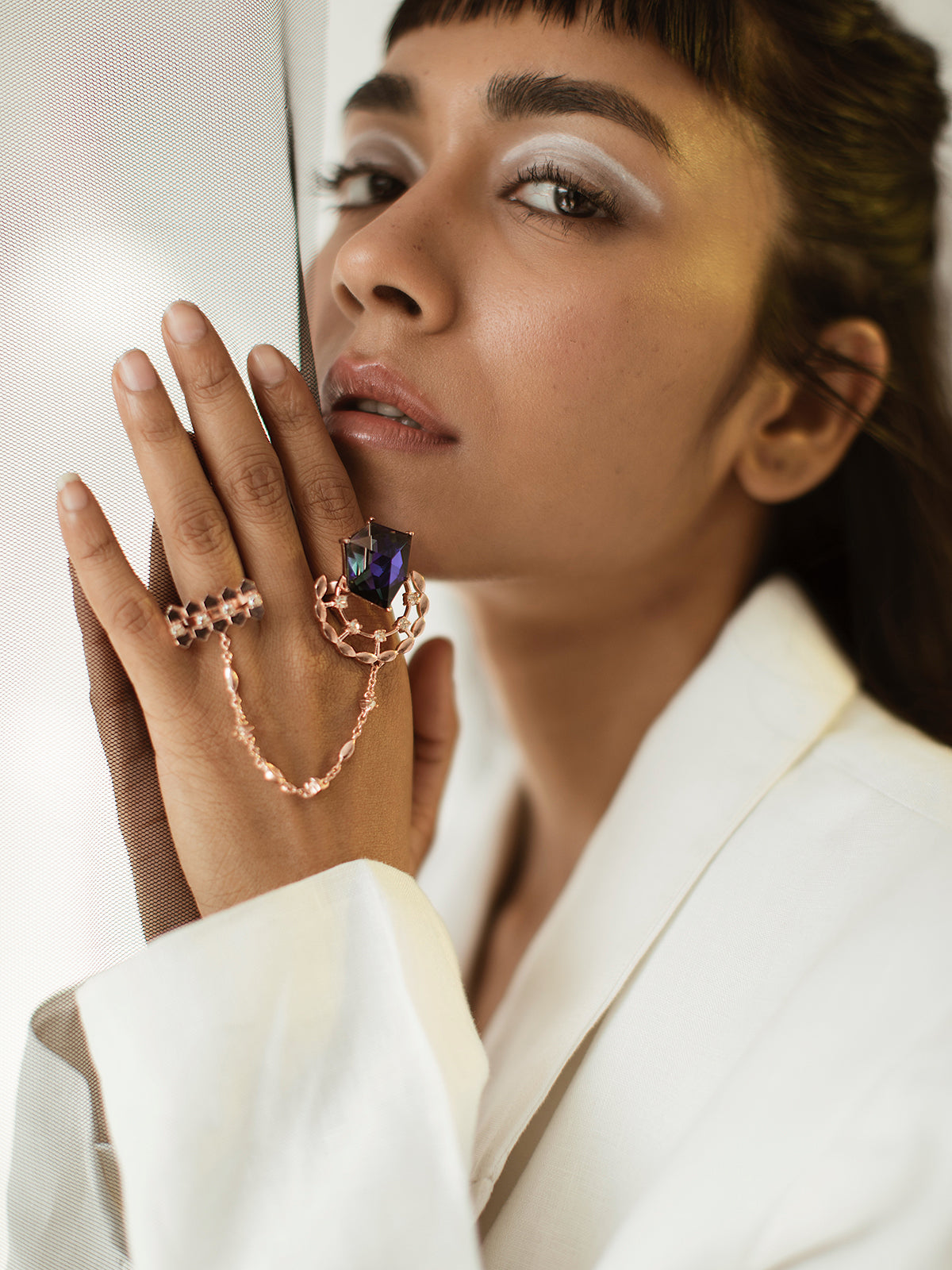 Crystal String Ring