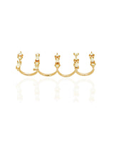 Alaya F in Multi Finger Crystal Ring