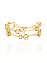 Crystal Studded Twig Bracelet