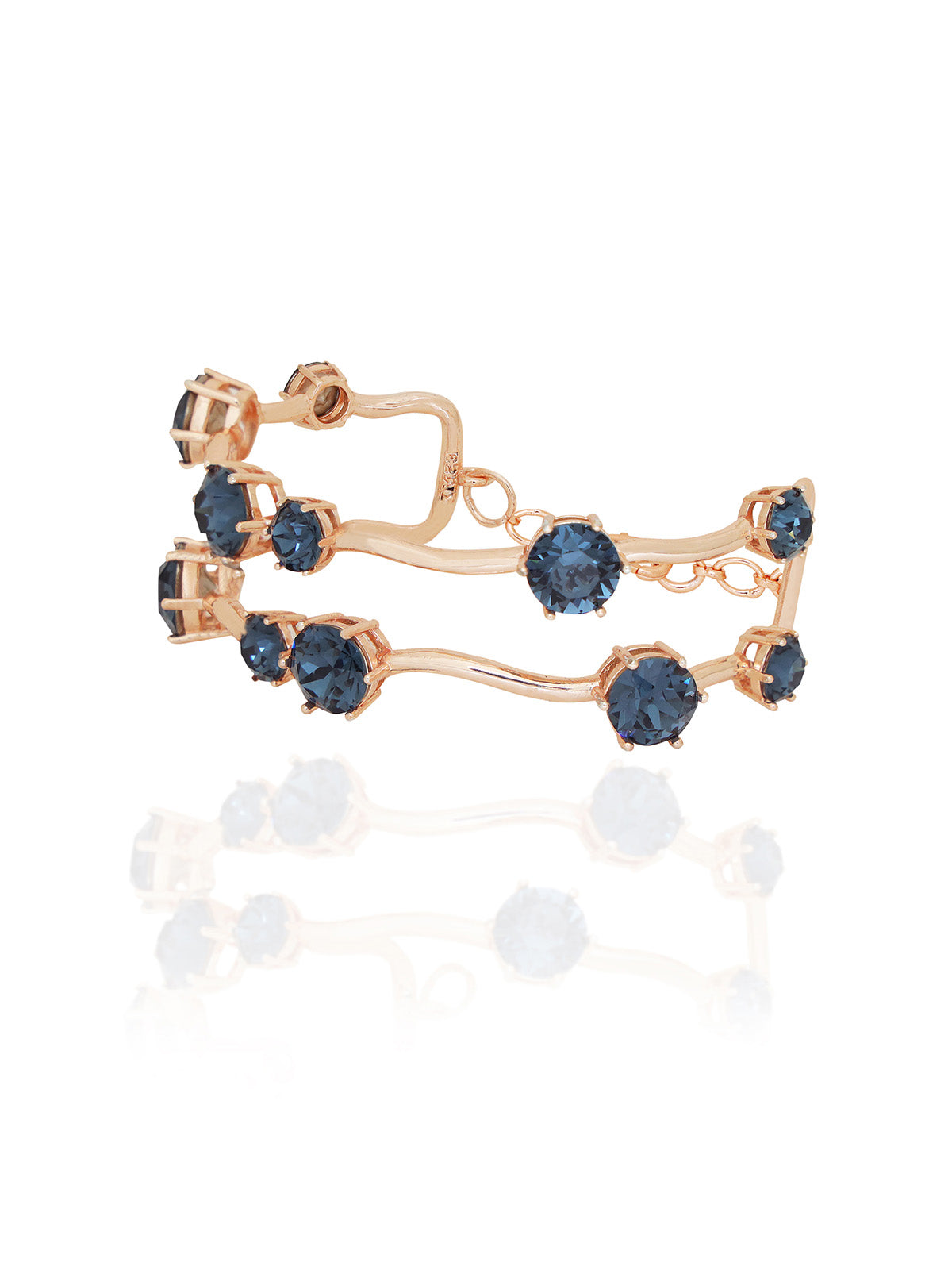 Crystal Studded Twig Bracelet