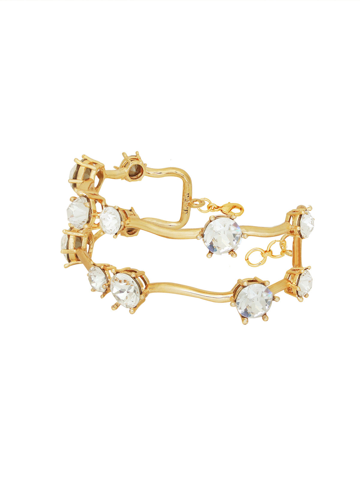 Crystal Studded Twig Bracelet