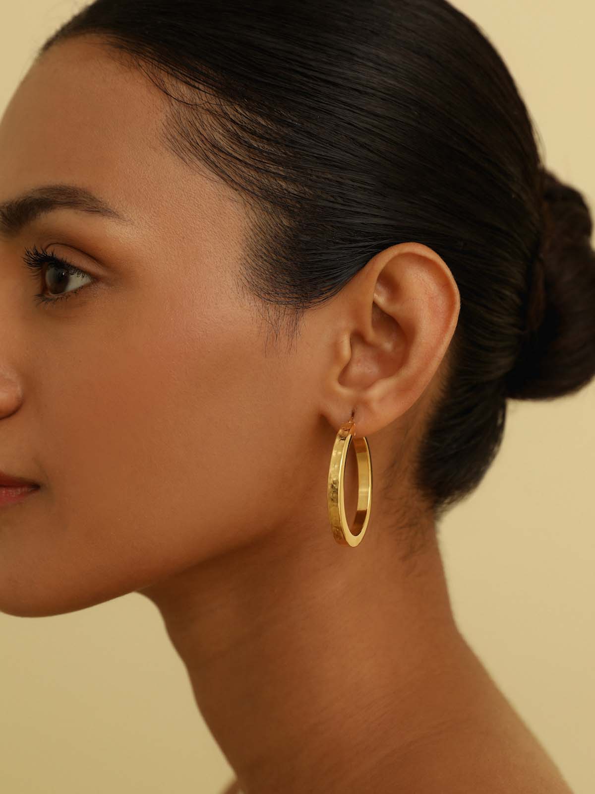 Mirage Textured Large Hoop Earrings