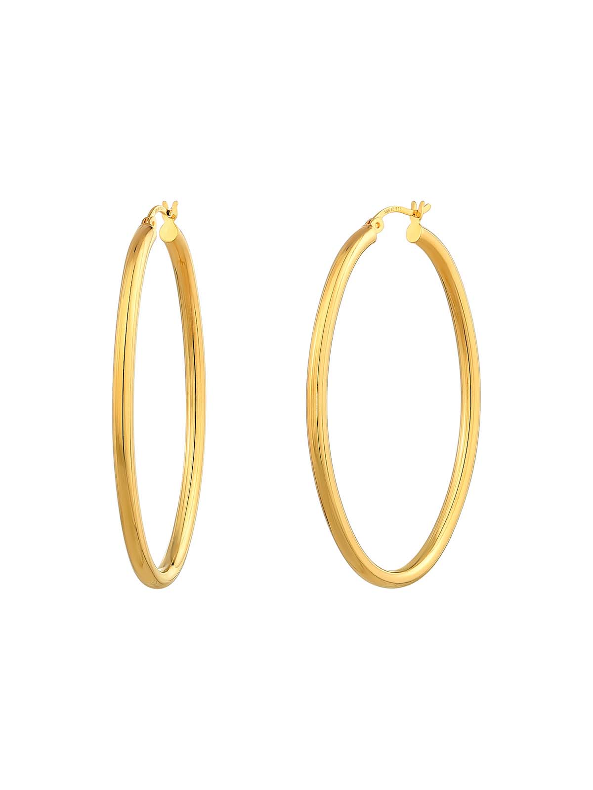 Oval Statement Hoop Earrings
