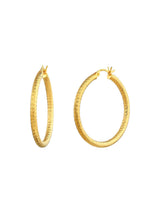 Bold Textured Statement Hoop Earrings