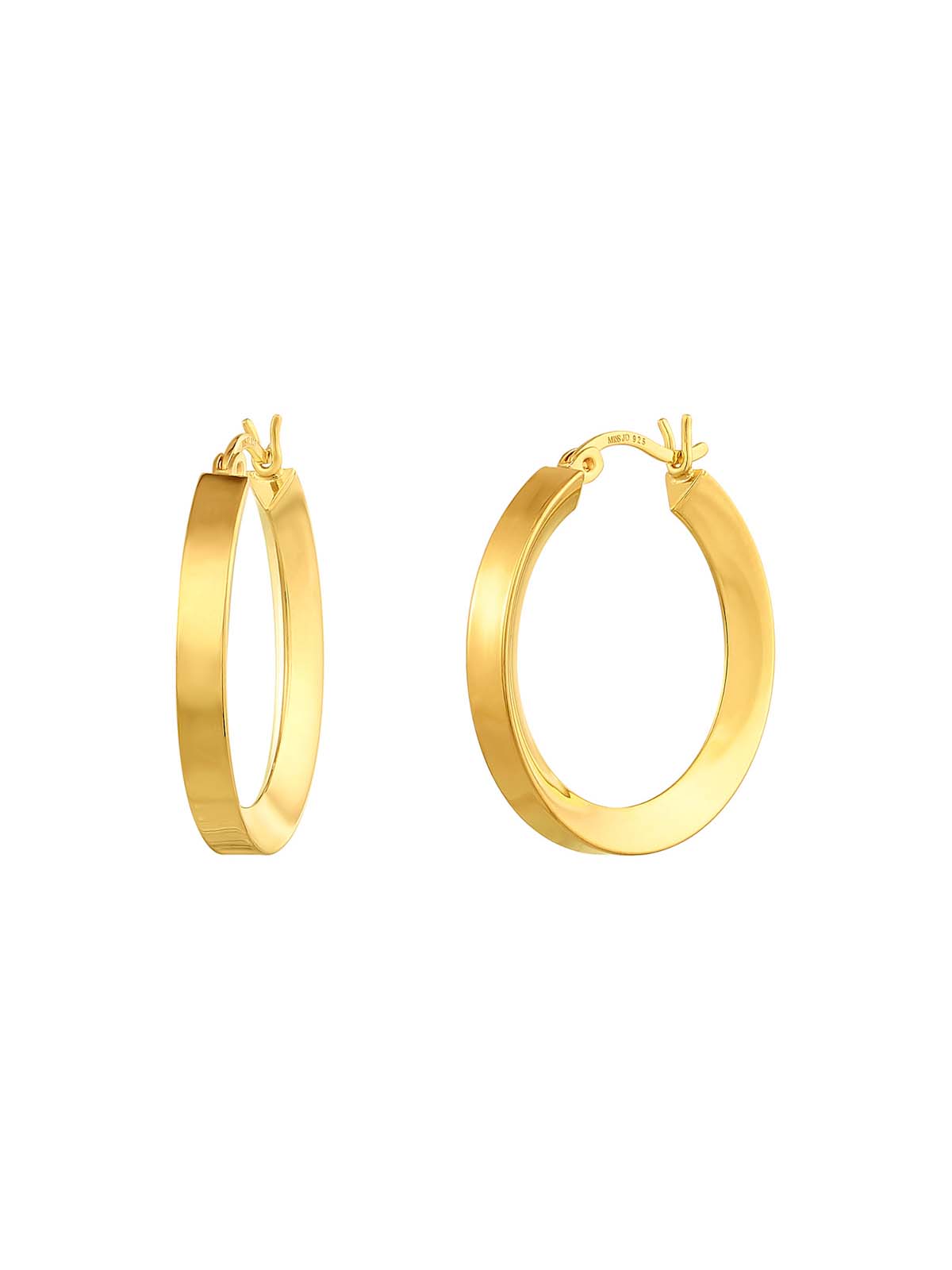 Serenity Tapered Medium Hoop Earrings