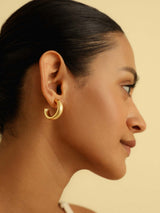 Chunky Small Hoop Earrings