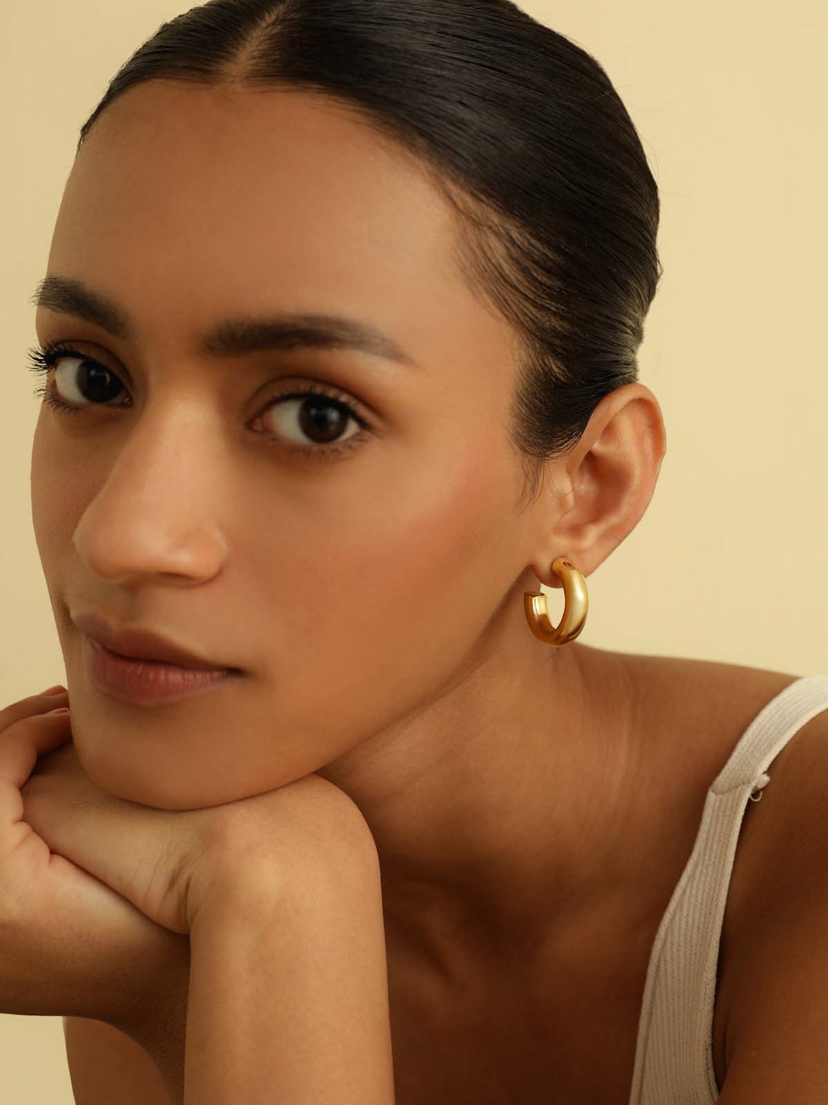 Chunky Small Hoop Earrings