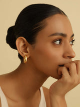 Chunky Medium Hoop Earrings