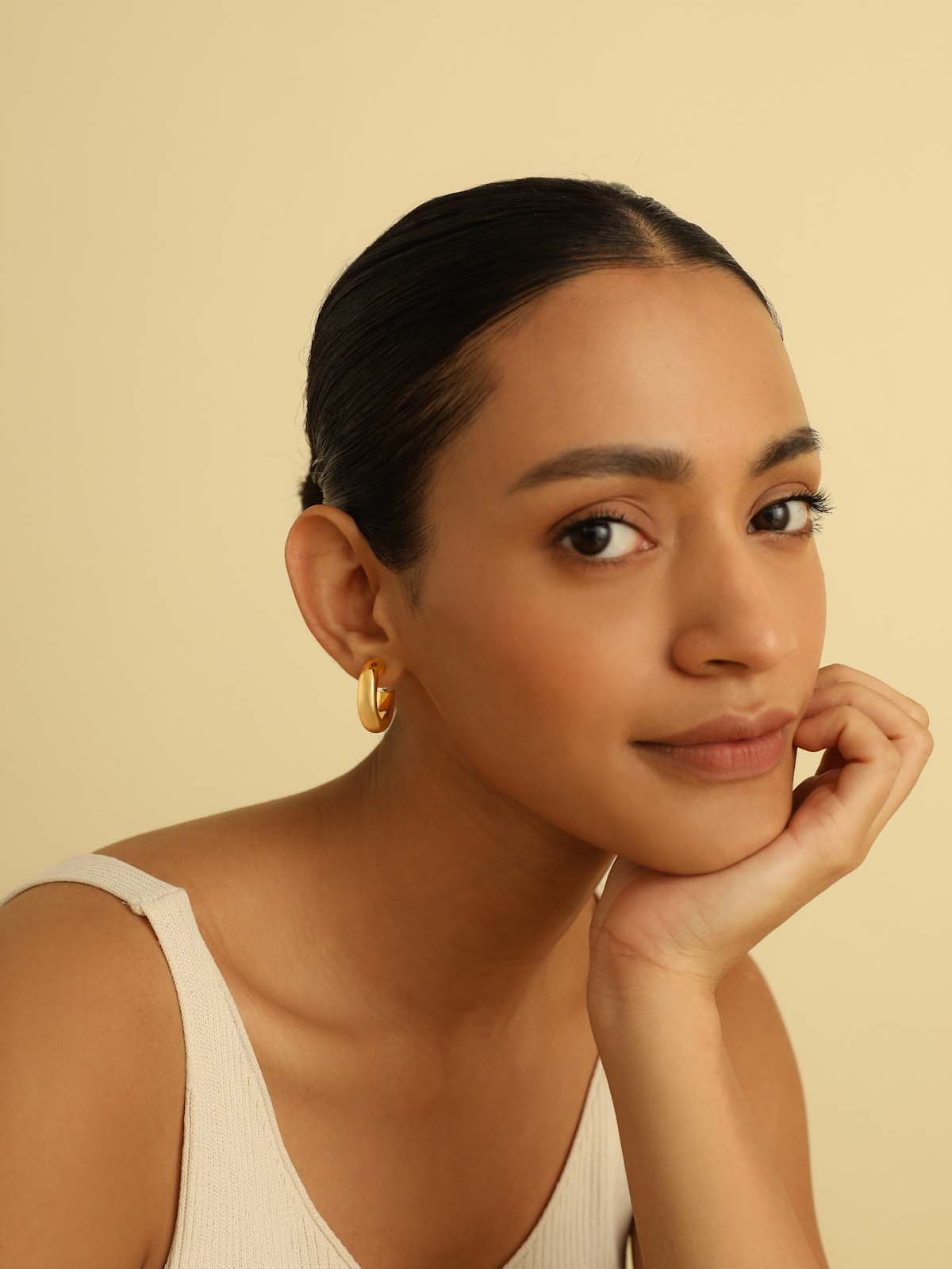 Chunky Medium Hoop Earrings