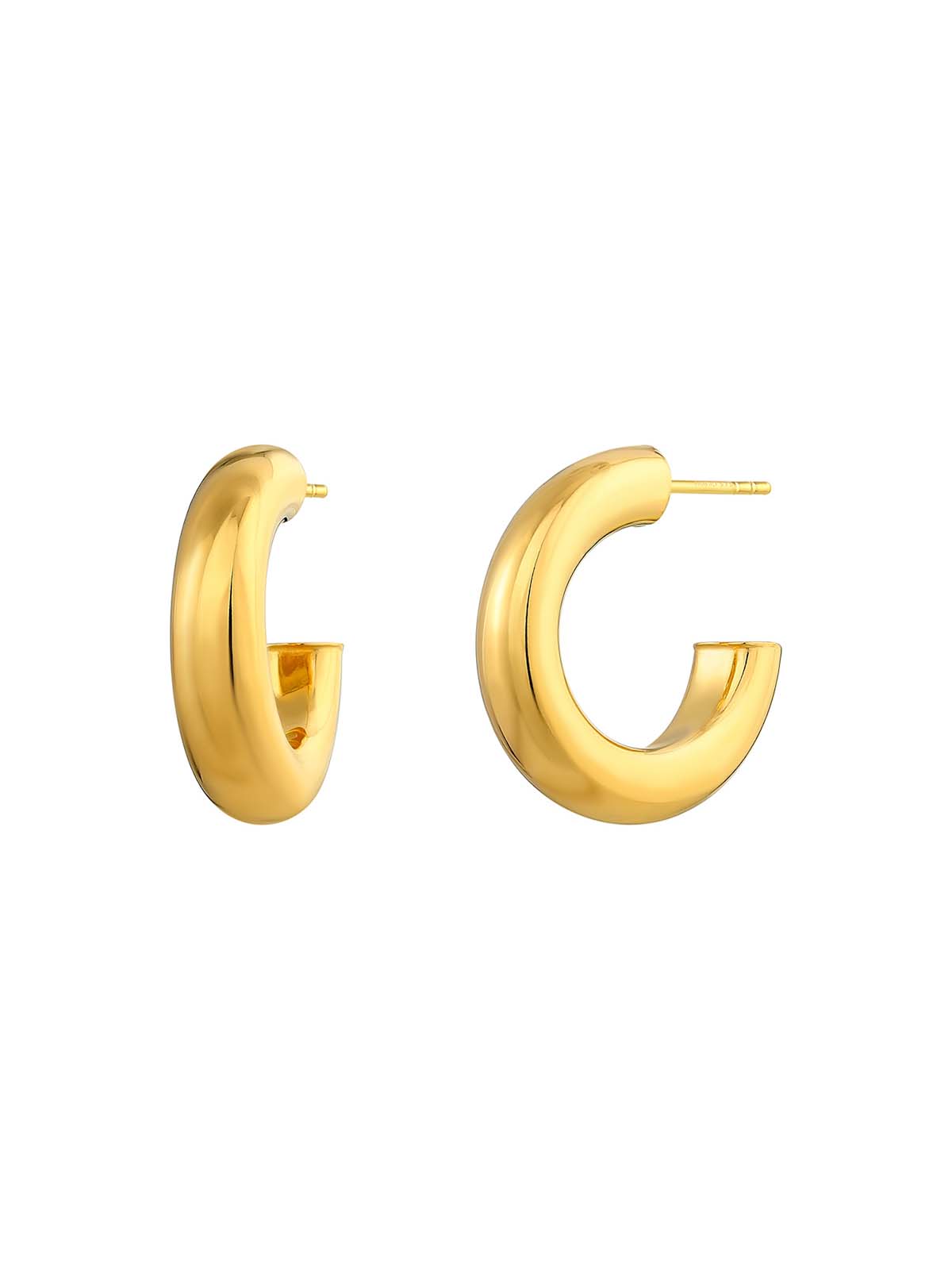 Chunky Medium Hoop Earrings