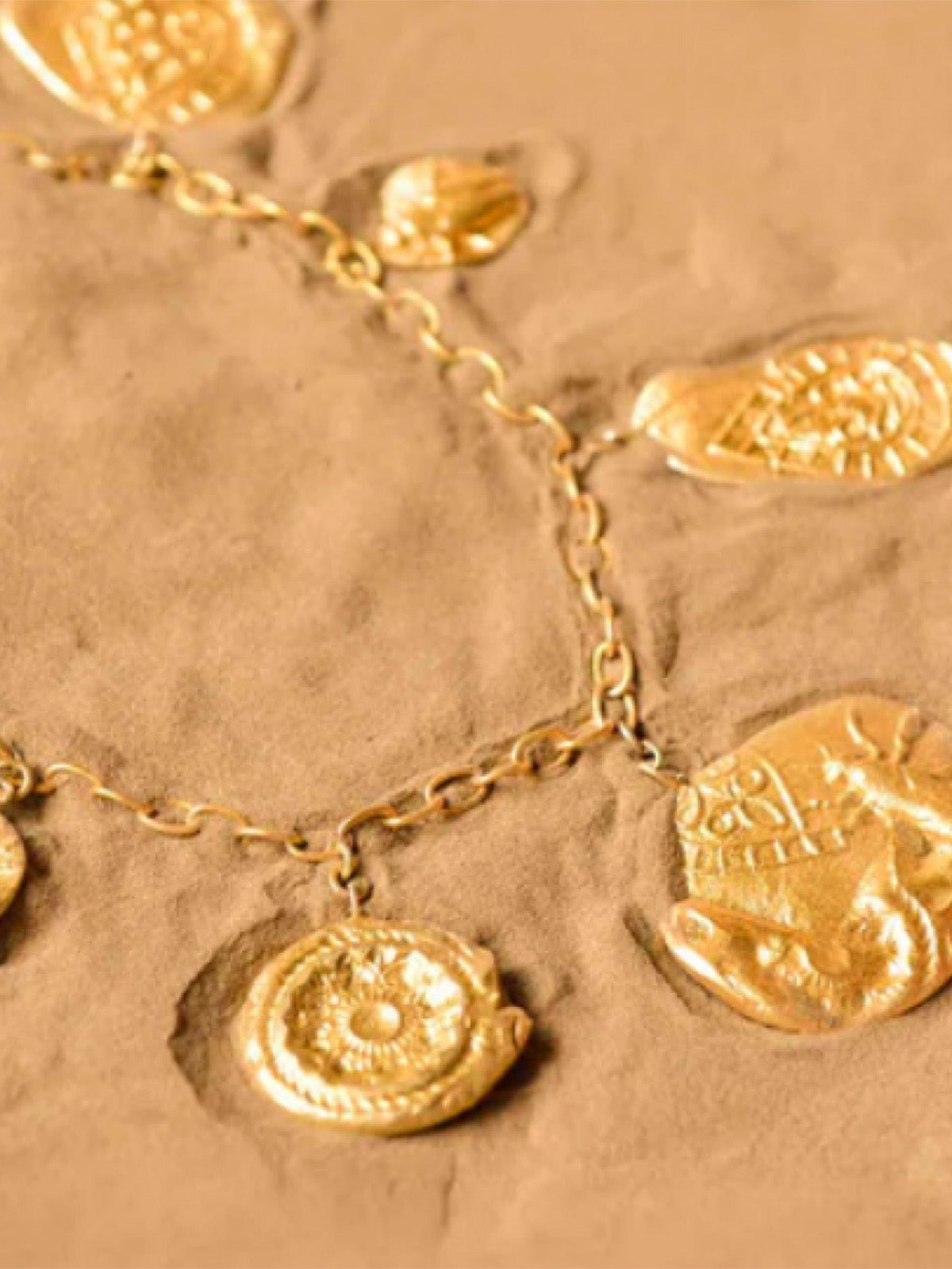 Vintage Fossil Charm Necklace