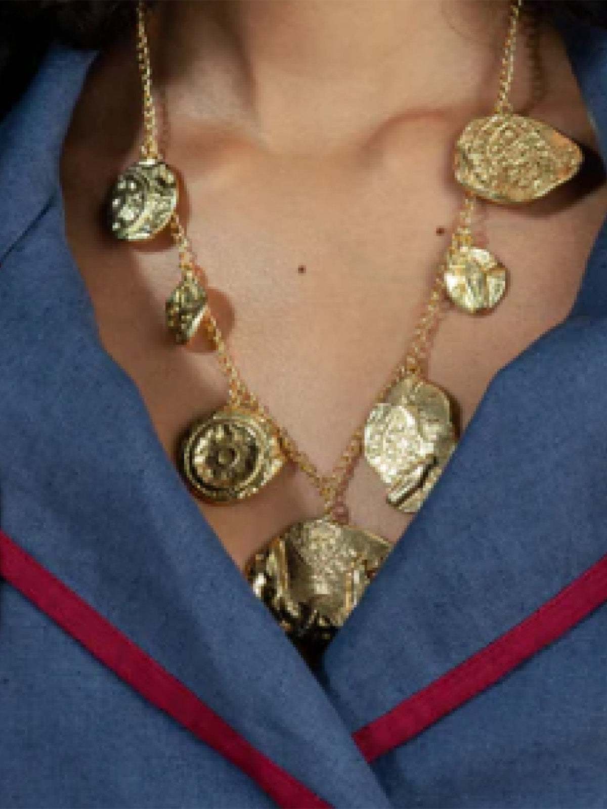 Vintage Fossil Charm Necklace