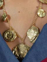 Vintage Fossil Charm Necklace