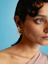 Daisy Petal Huggie Hoops