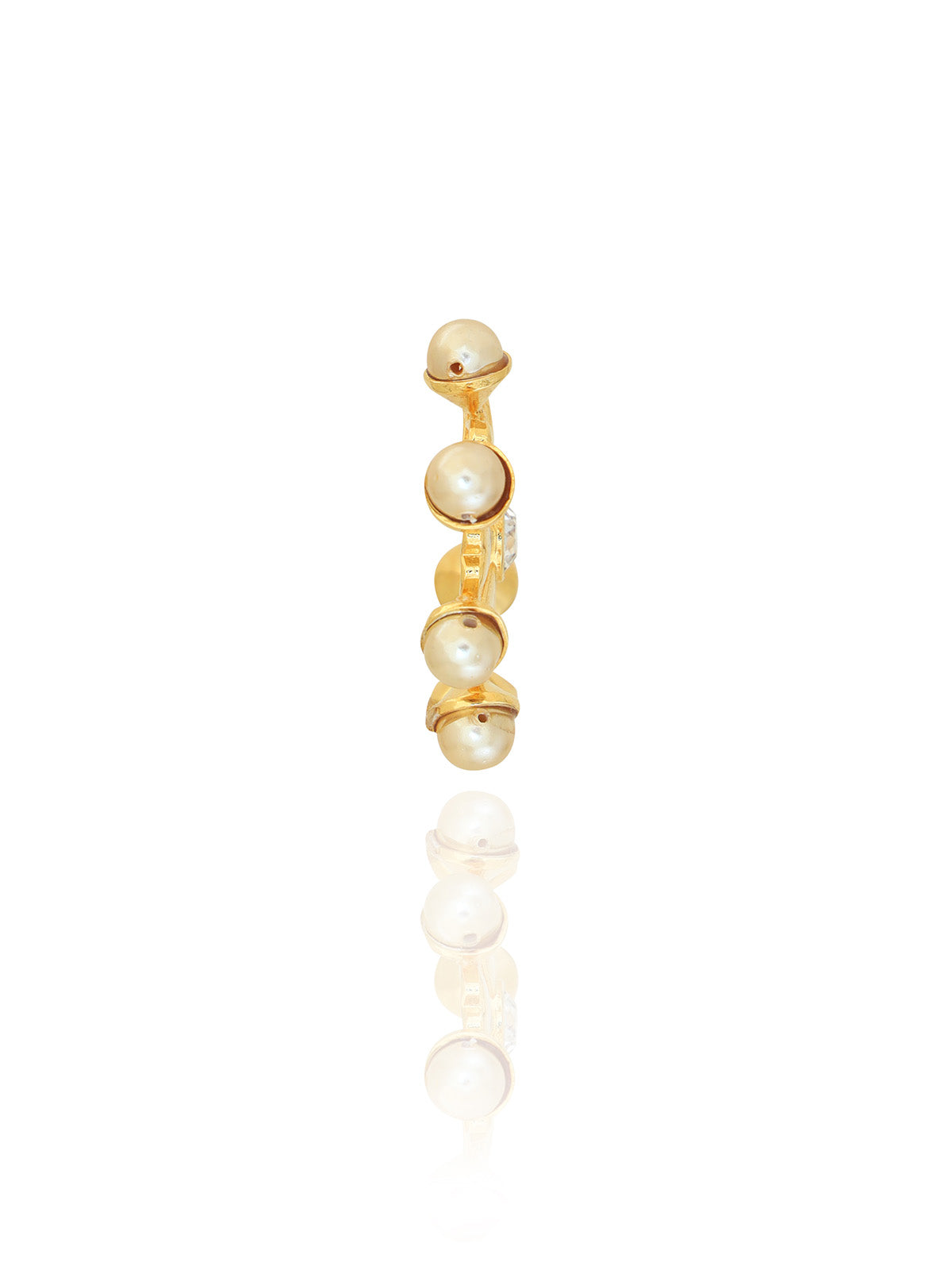 Daisy Petal Huggie Hoops
