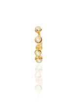Daisy Petal Huggie Hoops
