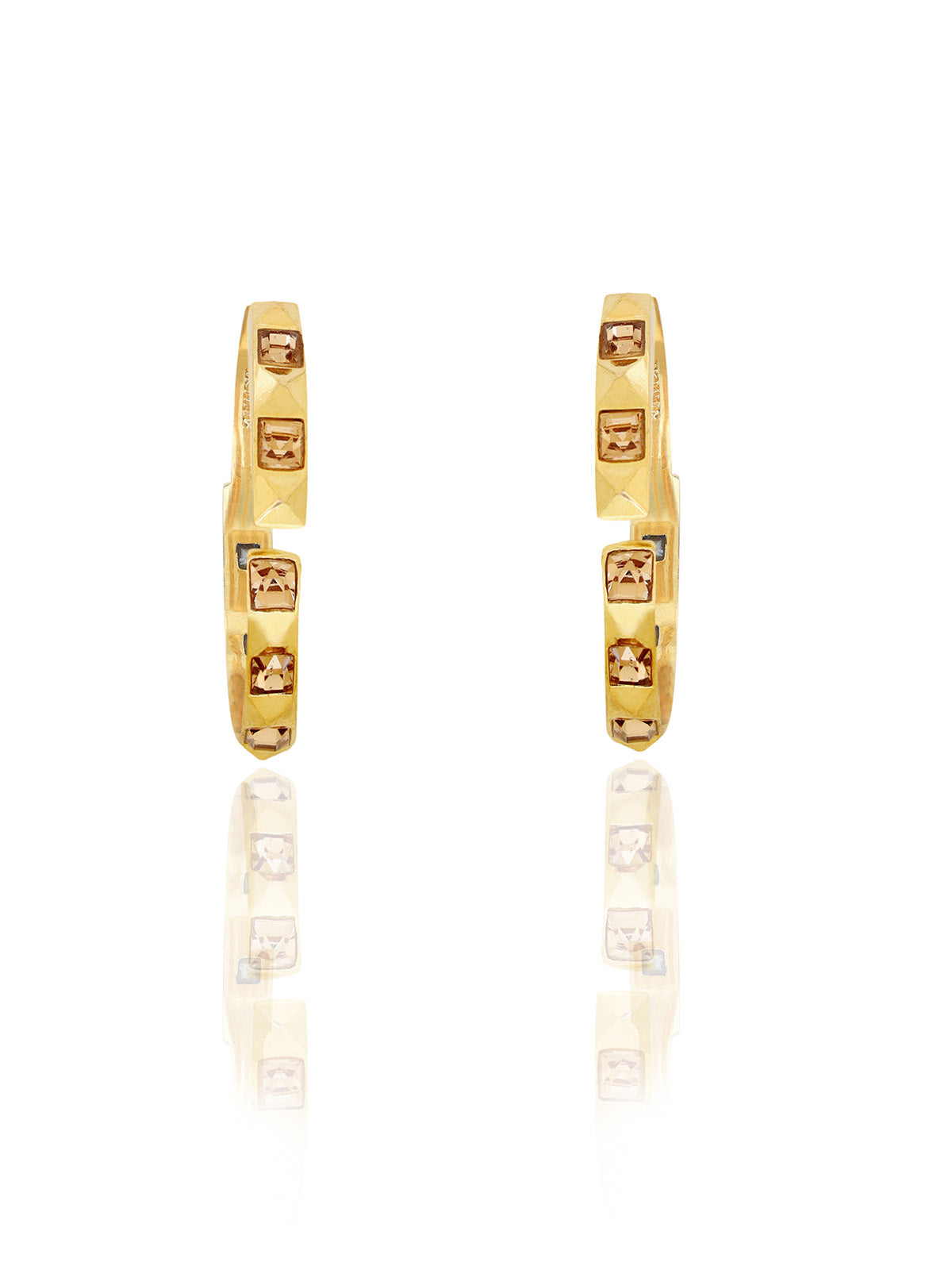 Sanjana Sanghi in Half Hoop Crystal Earrings