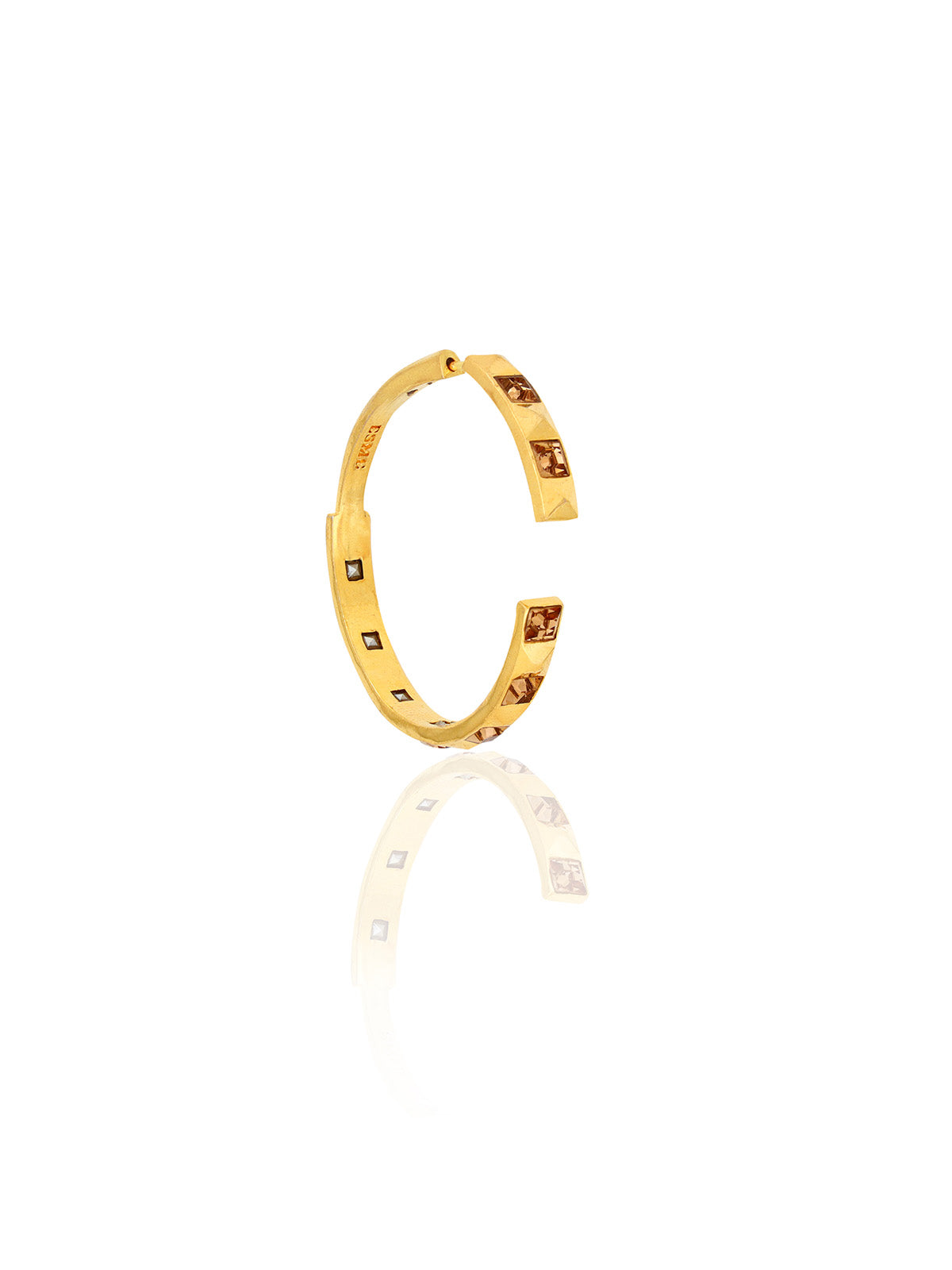 Sanjana Sanghi in Half Hoop Crystal Earrings