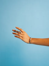 Elongated Finger Crystal Ring