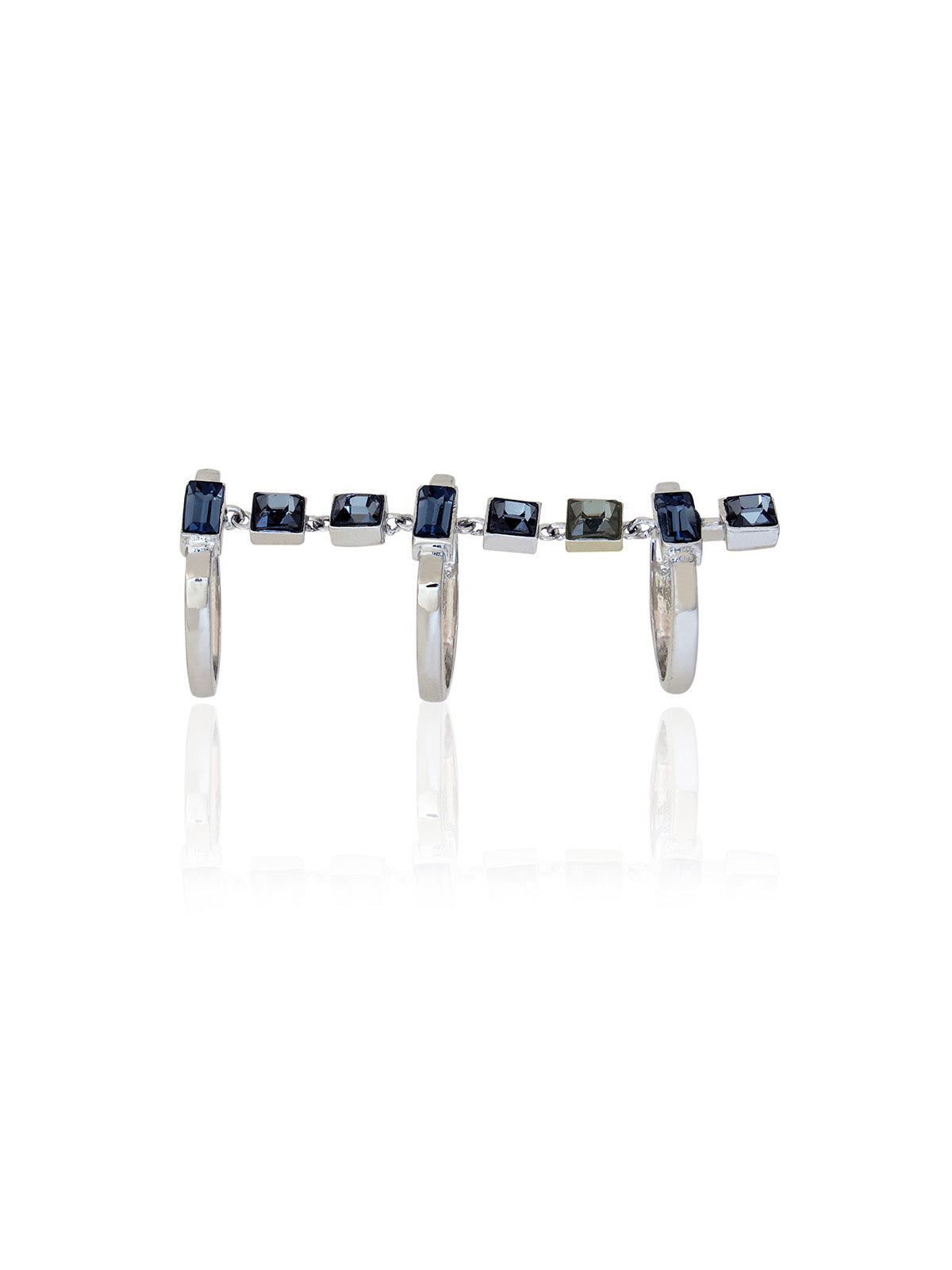 Elongated Finger Crystal Ring