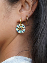 Drop Evil Eye Earrings