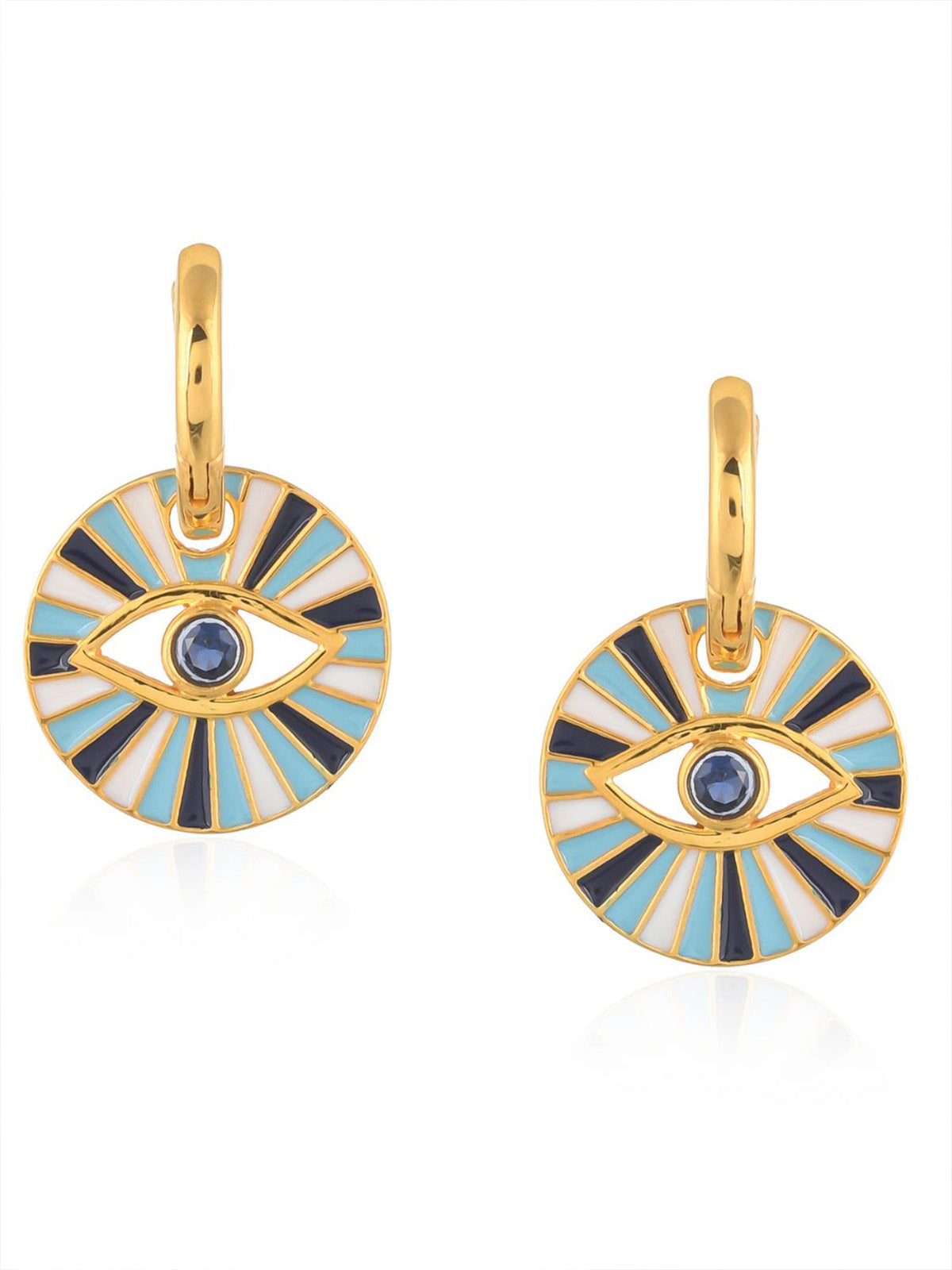 Drop Evil Eye Earrings