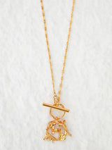 Sonakshi Sinha in O.H. Mini Monogram Pendant