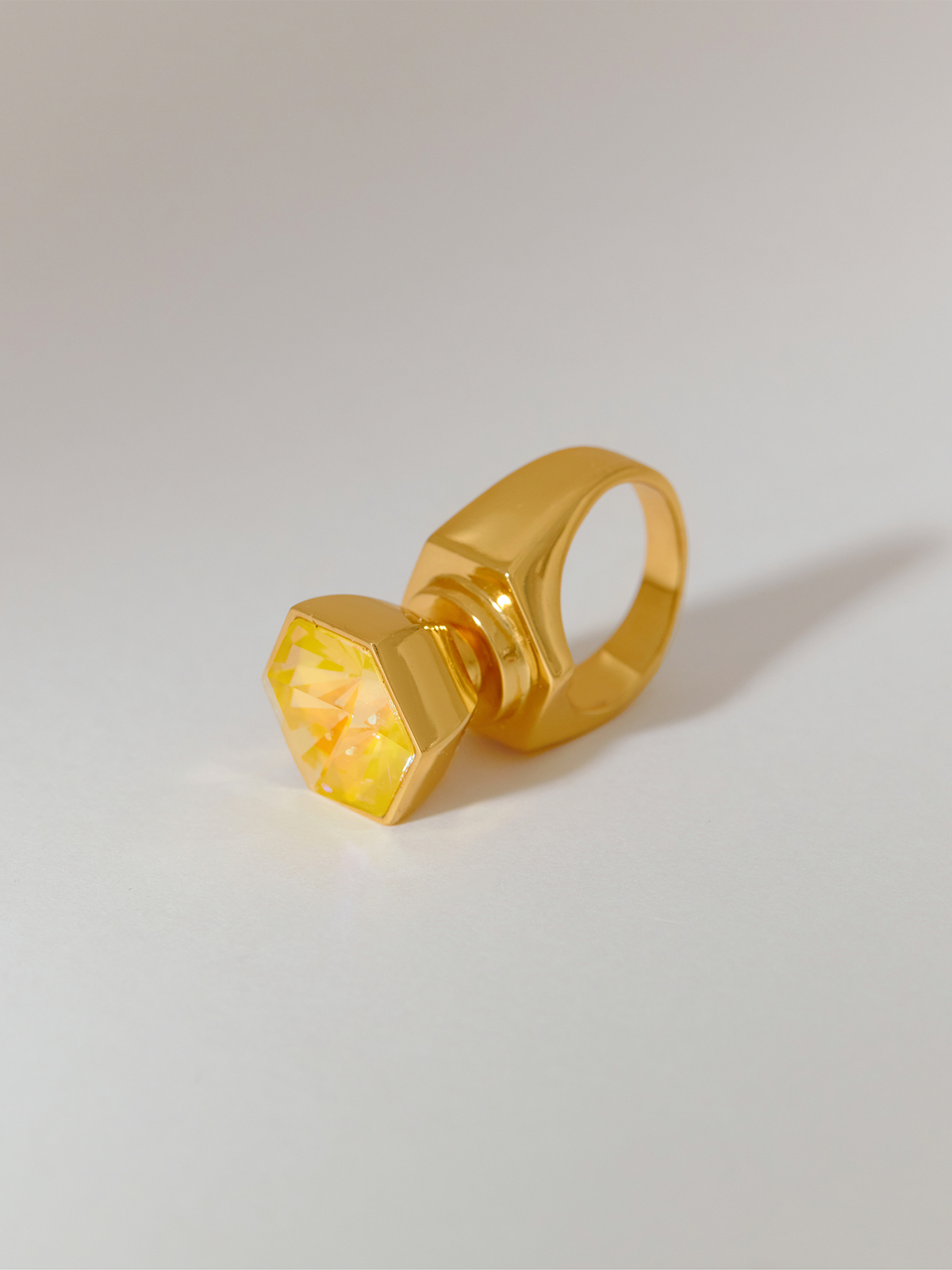 Hexagonal Crystal Ring