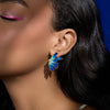 Mismatched Blue Stud Earrings