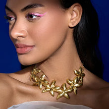  Golden Floral Choker
