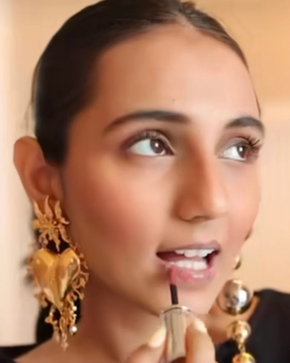 Statement Chunky Heart Earrings