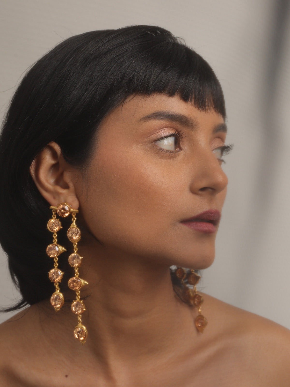 Gold Dangler Earrings